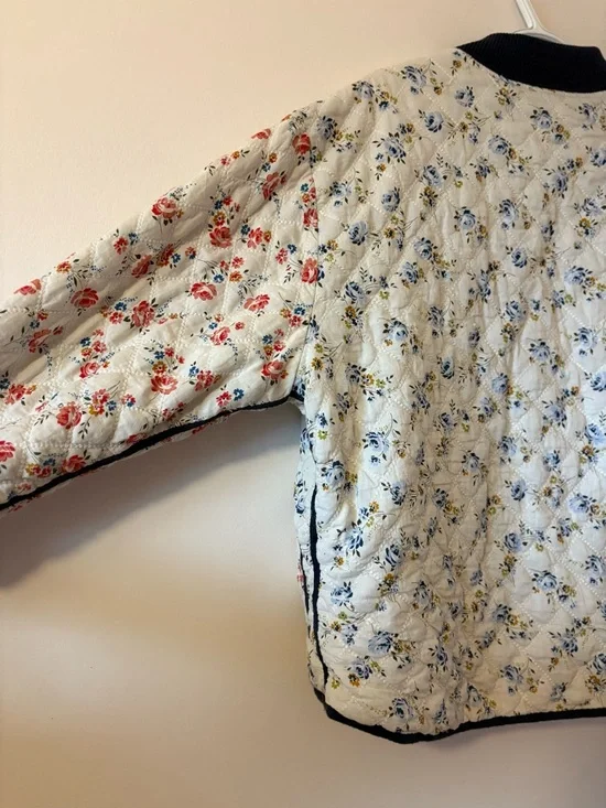 THE GREAT. THE REVERSIBLE QUILTED BOMBER - ROSE PATCHWORK Large - Picture 8 of 12